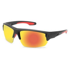 Karsaer Verde Golf 반무테 볼 파인더 선글라스 남성 여성용 골프 달리기 사이클링 피클볼 UV400 보호 매트 블랙 프레임/오렌지 레드 렌즈, Karsaer Verde Golf 반무테 볼 파인더 선