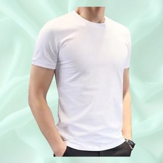 홈웨어 라운드 라운드넥 T셔츠 캐주얼 티셔츠 반팔티