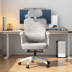 DADA 台灣保固 24小時出貨 806電腦椅 加厚高彈坐墊 人體工學椅 雙背懸浮設計 辦公椅 學生椅, 白色有頭枕無腳踏