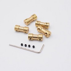 Rc 자동차 보트 비행기 2/2.3/3/3.17/4/5/6mm 모터 샤프트 커플 링 커넥터 슬리브 어댑터 구리 변속기 조인, 01 CHINA, 12 3mm to 4mm, 1개