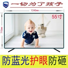 TV보호필름 75인치 티비 보호기 액정 방지 보호대 커버 벽걸이 화면 파손 강화 세이퍼, 1개, N. 블루라이트 차단 충격방지 55인치