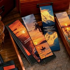 감성아트몰 책갈피 북마크 30p 세트, 저녁