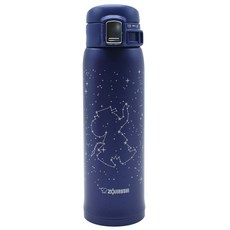 조지루시 초경량 보온보냉 원터치 팬시 텀블러 SM-SS48G 코끼리, 블루(AZ)