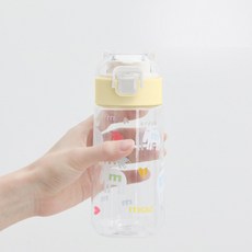 모즈 스웨덴 원터치 트라이탄 키즈 보틀, 1개, 480ml, 옐로우