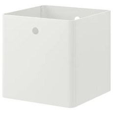IKEA KUGGIS 收納盒 30x30x30cm 亮面白色 絕版品代購, 白色, 1個