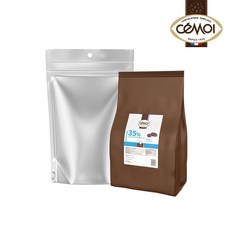 (소분) 1kg 커버춰 프랑스 쎄모아 밀크 35% 초콜렛 대용량 베이킹용, 1개