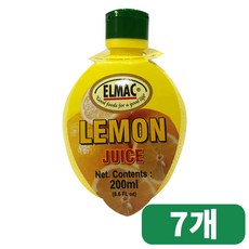 엘막 레몬주스 A-0336, 200ml, 7개
