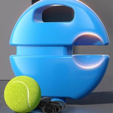 셀프 테니스 리바운드 연습기 연습용품 테니스스윙연습기 테니스연습기 연습용테니스 테니스훈련 리턴볼, 1개, 셀프테니스리턴볼세트