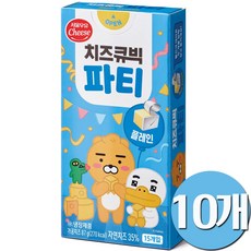 (서울우유) 치즈큐빅파티 플레인 87g, 10개