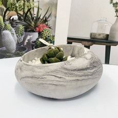 화분 타원 캔들홀더 석고 실리콘몰드