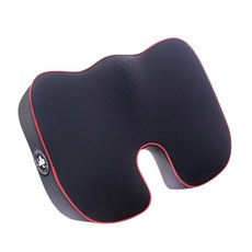 ANBORTEH 安伯特 邱比特人體工學舒壓涼感坐墊，冰絲凝膠記憶棉，WUM型曲線，調整坐姿，ABT-A118, 黑色