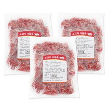 벅스웨이 호주산 소고기다짐육 500g, 3개