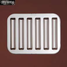 웰베이킹 쉐프메이드 바통팬 6구 / 바통빼빼로 바통휘낭시에 바통케이크 바통틀, 롱바통틀 6구 (wk9840), 1개