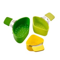 붙지 않는 실리콘 소스 팬 분배기 내구성 내열성 계란 스티머 바구니, 1개