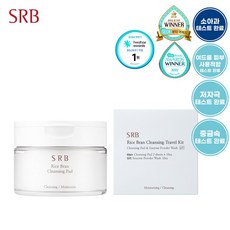 SRB 쌀뜨물 클렌징 패드 60매 + 트래블키트 (세안제+클렌징패드), 1세트