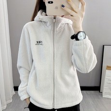 에쥬아 뽀글이 후리스집업 겨울 운동복 방풍 보온 후드집업