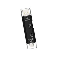 그니스토어 멀티 카드리더기 5핀 C타입USB 블랙 유에스비 직장인선물