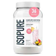 Isopure Clear 低醣分離乳清蛋白 熱帶水果風味, 1個, 900g