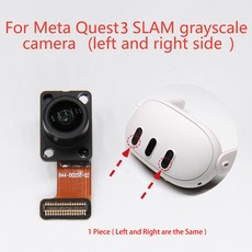 컨트롤러 하우징 쉘 카메라 조이스틱 전원 이어폰 위치 파악 플렉스 케이블 금속 버클 렌즈 OculusQuest 3 VR용, SLAM Garysc cam