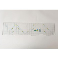 HONEYSEW Curvesfor 바느질 퀼팅용 사각형 템플릿 61cm x 14cm(24x5.5인치)