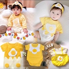 春夏寶寶荷包蛋連身裝
