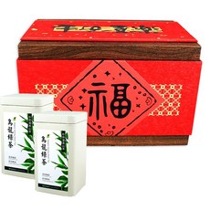 鑫龍源有機茶園 鴻福杉林溪有機茶葉禮盒180g-900g/附提袋組，有機驗證，微火焙茶葉，綠茶葉，紅茶葉，牛奶香綠, 1個, 有機烏龍綠茶葉50gx6罐-共300g