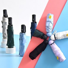 디유 3단 / 5단 자동 우산 UV 양산 겸용_ 초경량 튼튼한 접이식 미니 우산 암막 우양산(5컬러)
