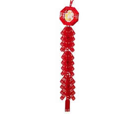 春節福字鞭炮掛飾 節慶裝飾 喜慶氛圍 春節禮物 室內掛件 派對用品 招財進寶, 鞭炮掛串·大吉大利