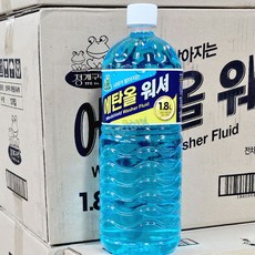 청개구리 에탄올 워셔액 1.8L 자동차 클린 사계절 1박스, 박스)발수코팅워셔액2L(6)
