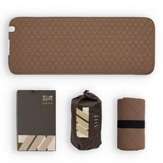 접쏙 여행용 프리볼트 전기매트 캠핑 탄소 컴팩트 전기장판 1인용 110V 겸용, 미니(50X140cm), 브라운