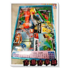 古意古早味 懷舊童玩 玩具福箱 抽抽樂 玩具組 240抽, 1個, 益智積木 卡通玩偶