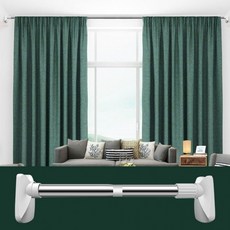 푸름살림 다용도 압축 봉 못없이 옷걸이봉 커튼 욕실 수건걸이, 1개, G_L_ 3호 88-160cm