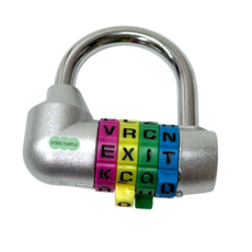 스틸터틀 방탈출 알파벳 영어 자물쇠, 1개