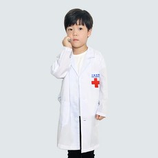 어린이 아동 의사가운 약사가운 화이트가운 병원놀이 직업체험 역할놀이의상 이름 자수 당일발송