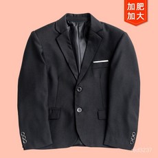 胖童禮服男童西裝外套兒童西服上衣加肥寬鬆大童鋼琴演出服小西裝