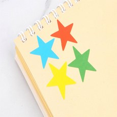 다수랜드 별 스티커 1장 6P 12P 24P 별스티커, 6P - 그린