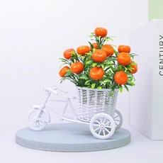 꽃 장식 등나무 바구니 삼륜 자전거 모델 홈 가든 웨딩 파티 로맨틱, A2, 6. A2