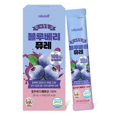 첨가물없는 순수 블루베리 퓨레 100% 14P, 1개, 280ml
