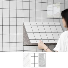 붙이는 식 타일시트지 감성연출 데코 10p 꾸미기 주방 형 46804PC 1(PC), 10개입