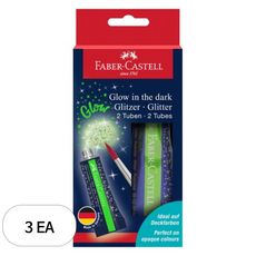 파버카스텔 야광 글리터 2p, 혼합색상, 3개