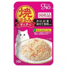 CIAO 燒餐包 貓餐包 国産品 鰹節・帆立貝柱入り, 50g, 1個, 國際版｜281 鰹魚燒+雞肉
