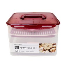 발효숙성용기 락앤락 6.0L(핸들형)-H/누름판/밀폐용기/장아찌통/김치통/김장용품/김치냉장고/김치보관용기/, 6L, 1개