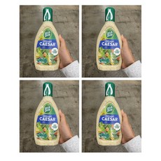 Wish Bone Creamy Caesar Dressing 위시본 크리미 시저 드레싱 15oz(444ml) 4팩, 4개, 444ml