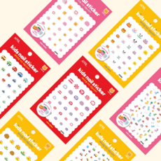 [키즈바래] 아이가 좋아하는 키즈 네일 스티커 24종(공룡 자동차 곰돌이 토끼 유니콘 하트 등) 엄마놀이 화장놀이 KC인증 어린이집 유치원 선물 네일아트 꾸미기 놀이, 하트뿅뿅, 1개