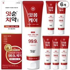잇순 잇몸붓기 염증 예방 특허성분 콜라겐 프로폴리스 병풀 고불소 잇몸 치약, 6개, 130g 6개, 130g