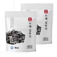 국산 김100% 수제 김부각 영양간식 반찬 안주 김스낵 반찬, 2개, 40g