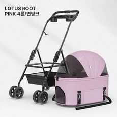강아지 고양이 펫 유모차 애견유모차 강아지 개모차 고양이 일반형, K2L 로터스핑크 분리형 15kg