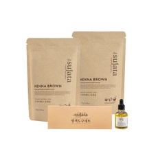 the sujata 溫和白髮染髮劑組 100g, 2個, 棕色