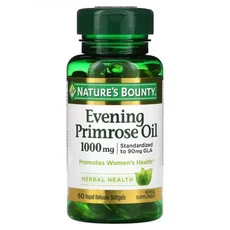 네이처스바운티 달맞이꽃 이브닝 프라임로즈 오일 Evening Primrose Oil 1000mg 60 소프트젤, 1개, 60정