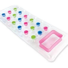 물 투명한 부동 서핑 보드 성인 풍선 라운지 의자, 1개, 1. Transparent